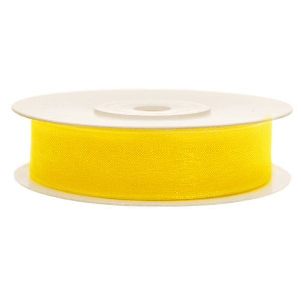 Chiffonband 12mm x 25m in Gelb