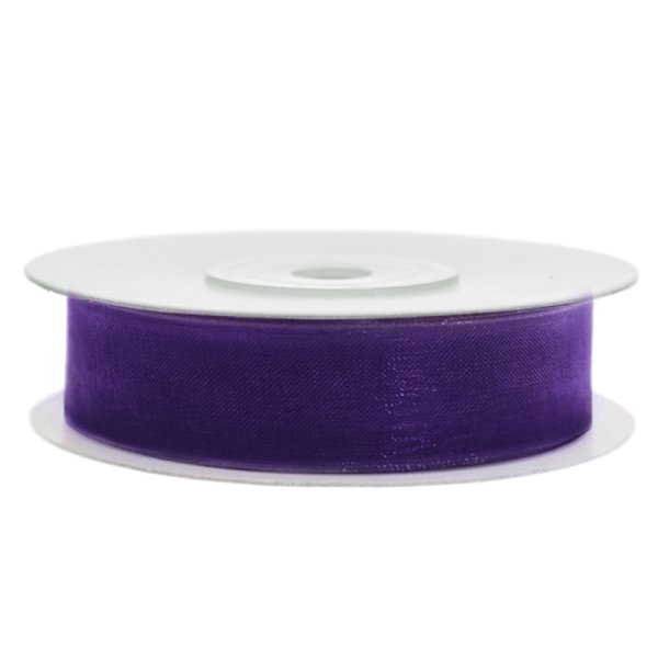 Chiffonband 12mm x 25m in Pflaume