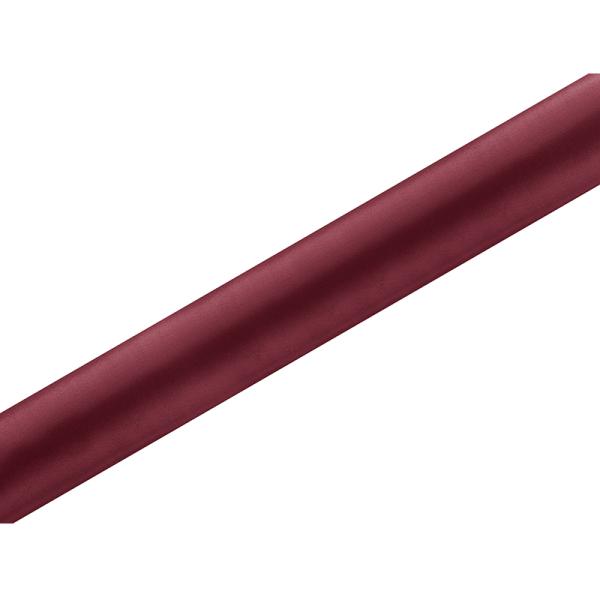 Satin Stoff 9m x 36cm in Dunkelrot